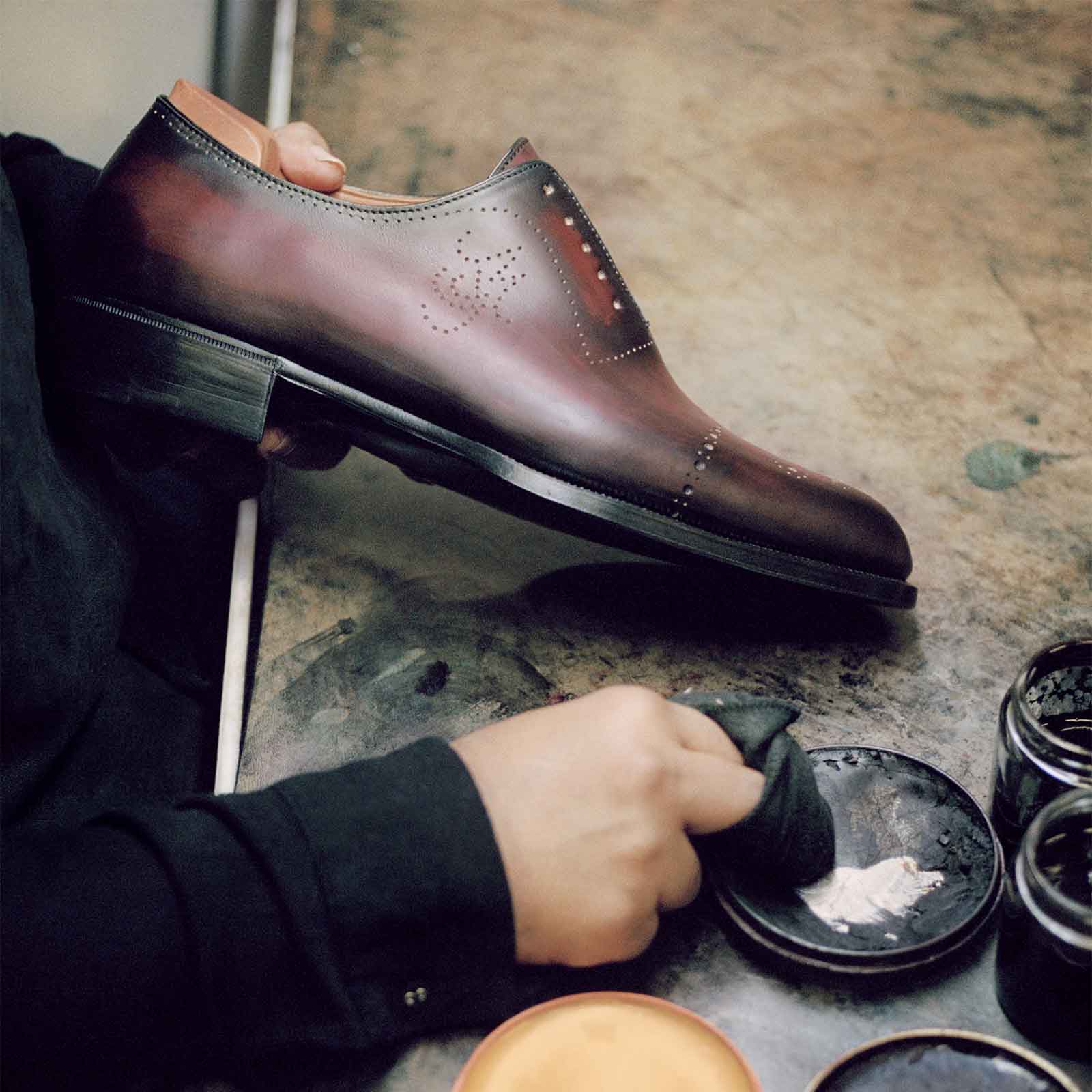 靴 Berluti New Ultima Patina Leather Shoes BERLUTI Dark Brown Patina Leather Oxford Dress Shoes UK 8 US 9